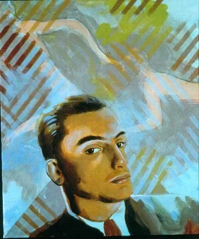 Visconti Blue, Acrylic on canvas, 24 x 20 inches