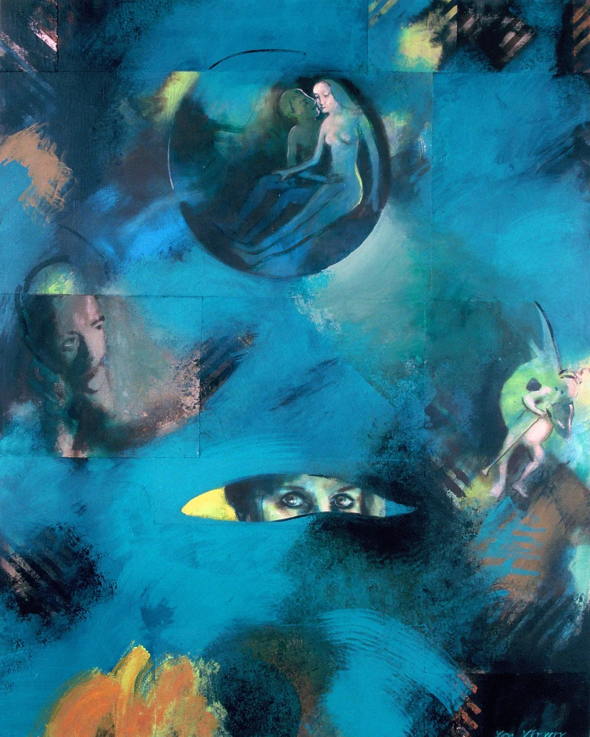 Immersion #3, Acrylic on canvas, 60 × 48 inches, 2002