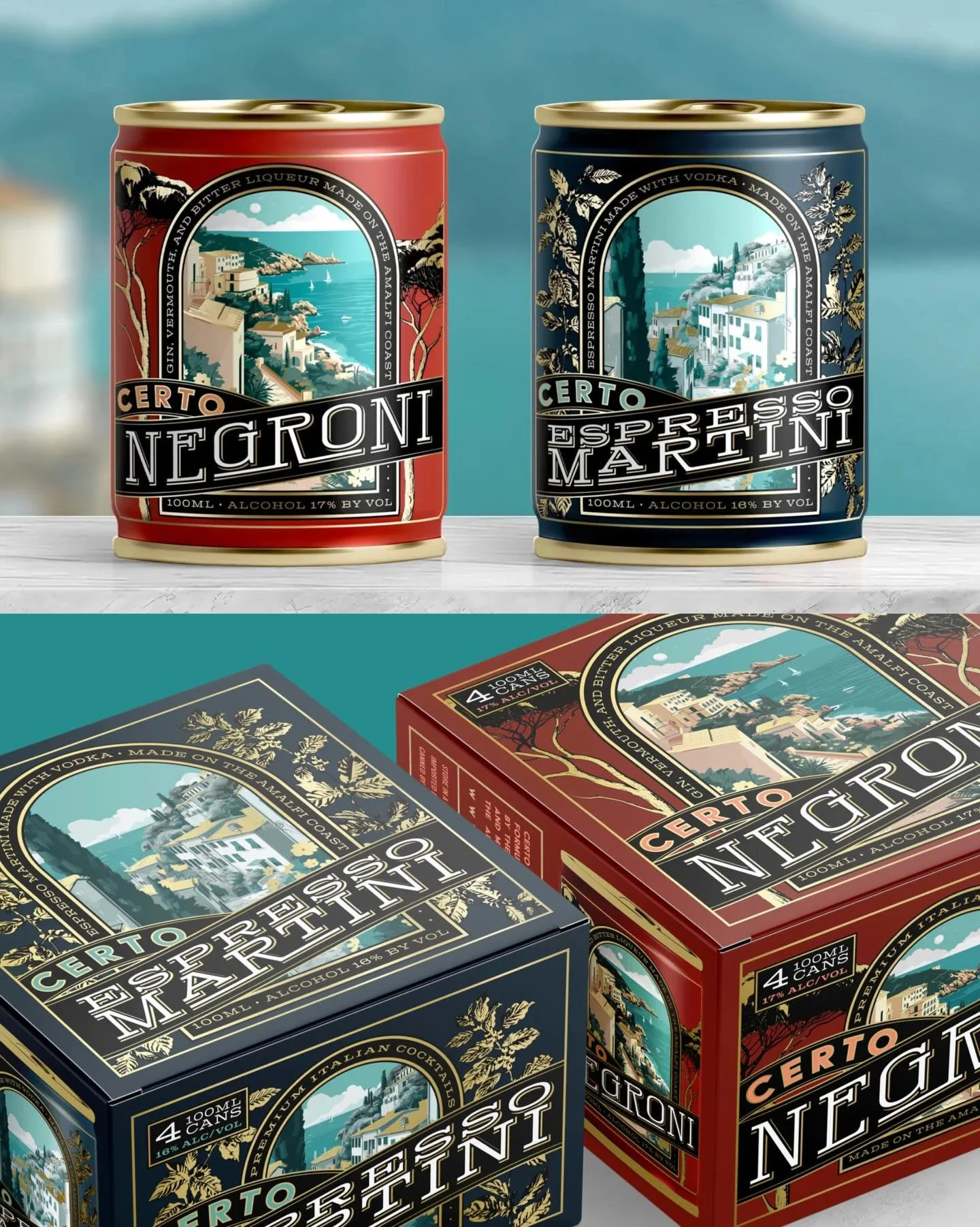 Amalfi energy, bottled 🇮🇹✨ Meet CERTO, where Italian craft meets effortless cocktails, made with real ingredients and sommelier-crafted precision, perfectly portioned in 100mL cans. 🍋🍸

#EspressoMartini #Negroni #Italy #CraftCocktails #Minneapoli