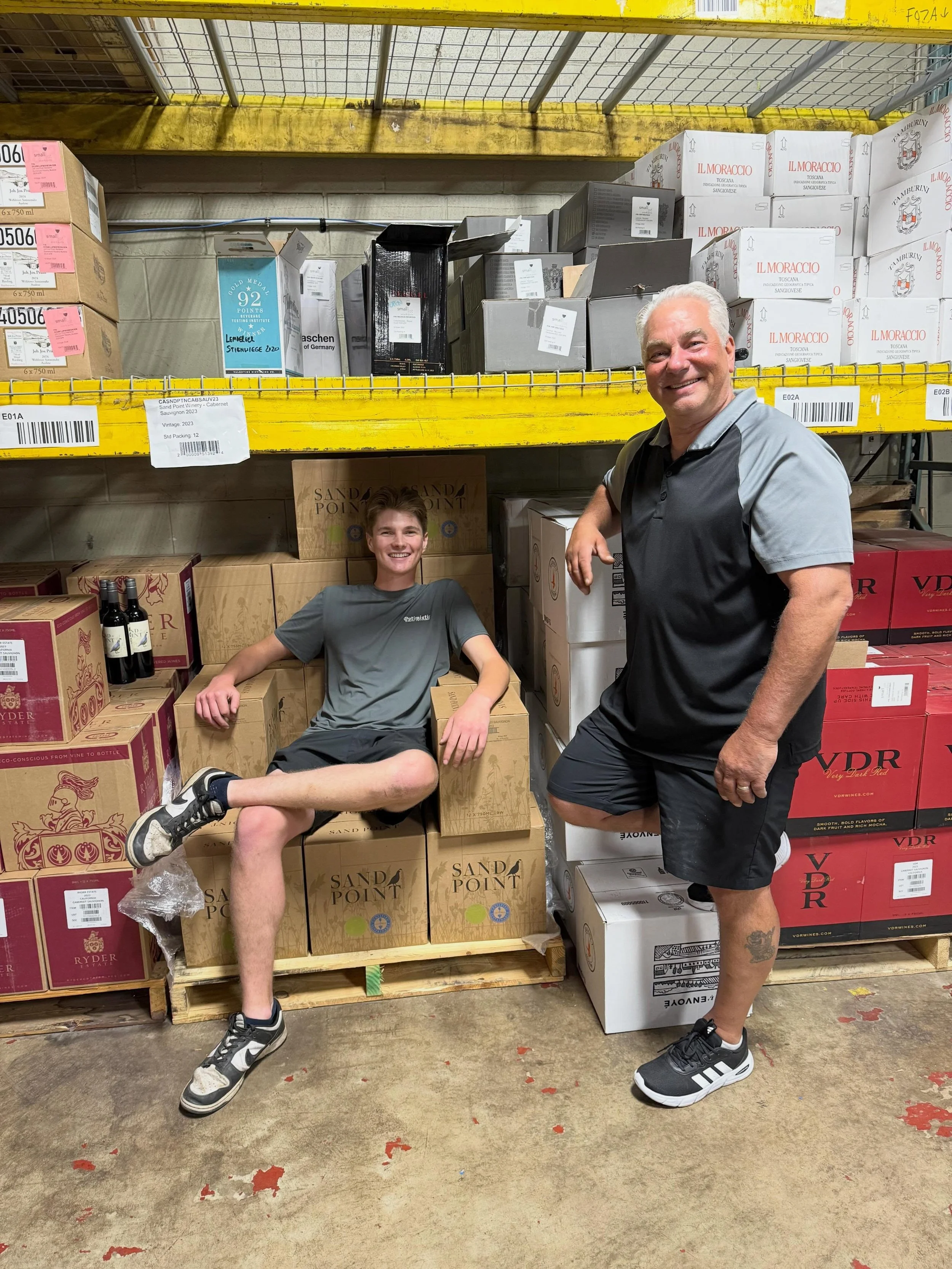 Sometimes work looks like spending the morning at the warehouse with the crew that keeps Small Lot running.

While most of the guys were out on deliveries, we caught Jake and Tom, and Mike too (not pictured), hard at work sorting, stocking, and recei