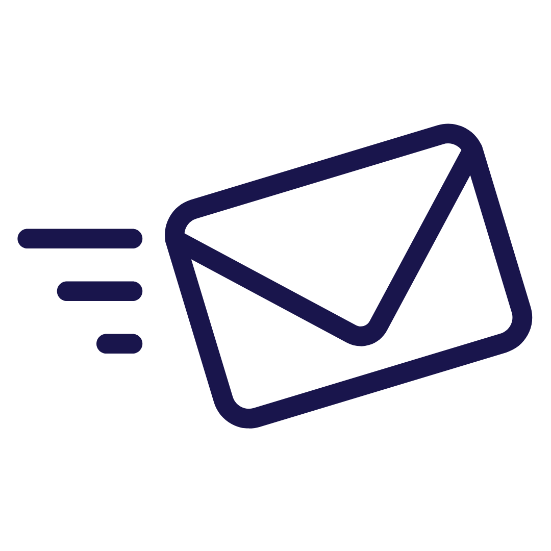 Icon of letter being sent