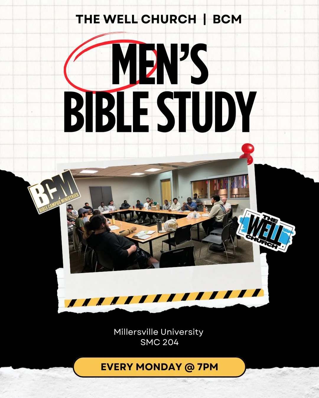 Men&rsquo;s &amp; Women&rsquo;s Bible Studies are back in full swing starting TONIGHT!! Come out at 7PM to dive into the Word of God together. Men are in SMC 204, Women are in SMC 202. 🙌
(All men and women are welcome, you do not have to be a colleg