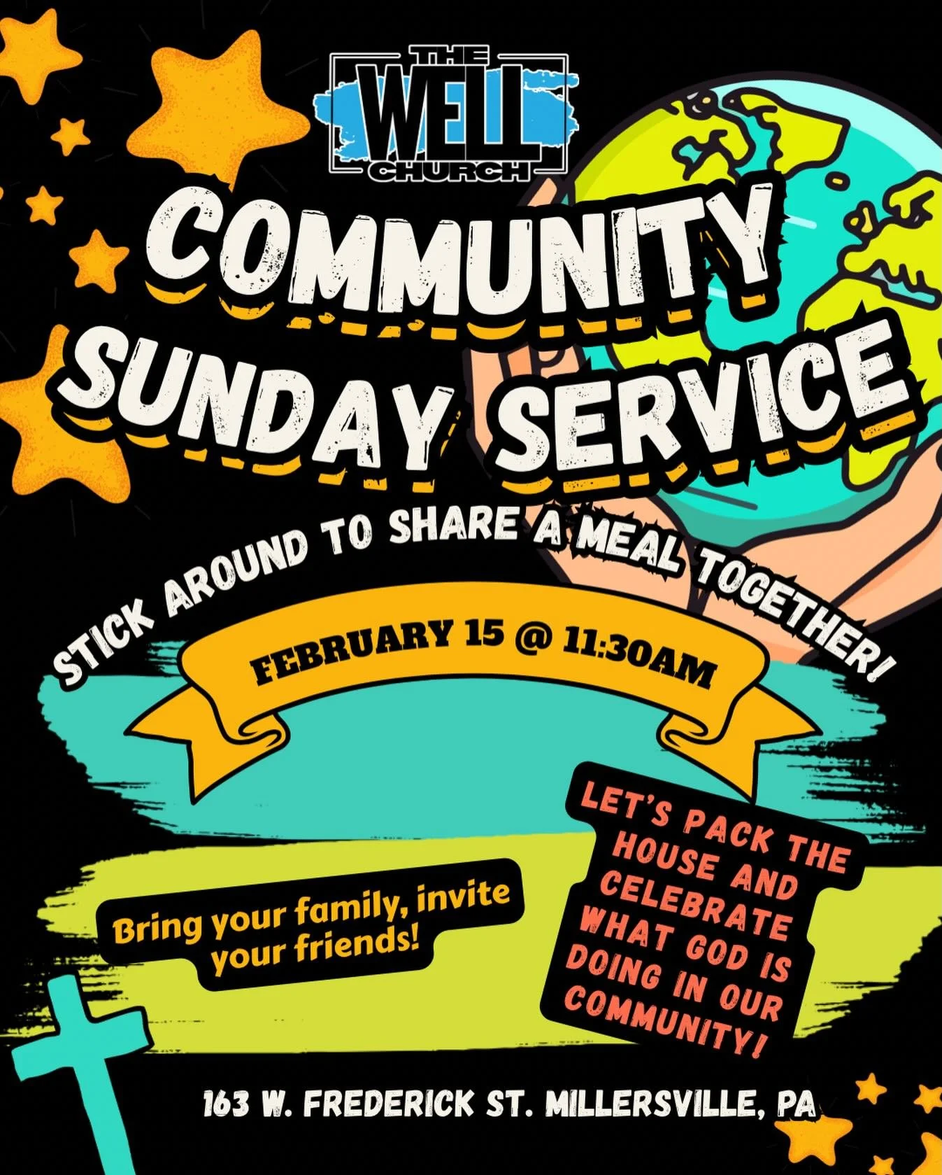Our next community sunday is THIS SUNDAY ❗️Join us after service for a time of fellowship as we share a meal, so bring your friends and family out !!!