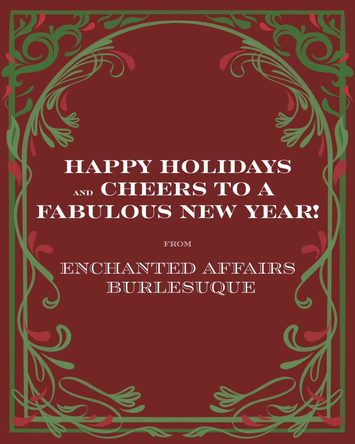 ✨ Shimmying into the holidays✨️

Thank you for all the love this year! Wishing everyone a magical winter break, and see you back in the new year with enchantment, sultry energy, and plenty of sparkle!