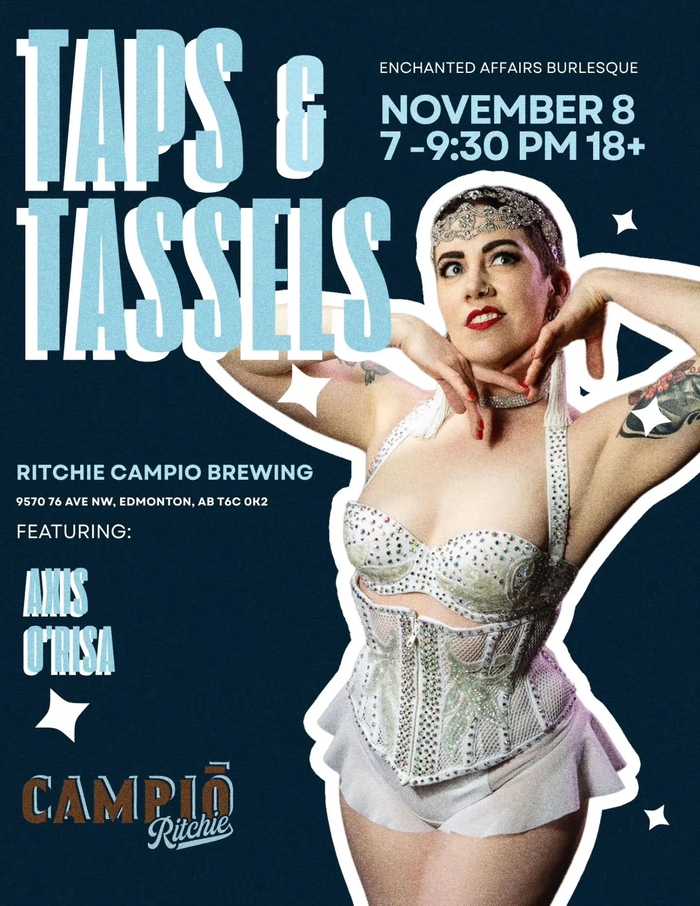 Performer Announcement!

Serving looks with a side of "wtf just happened?!", this performer is a connoisseur of the clever
Reveal.

They love connecting with others through the art of striptease, and take particular delight in
surprising au