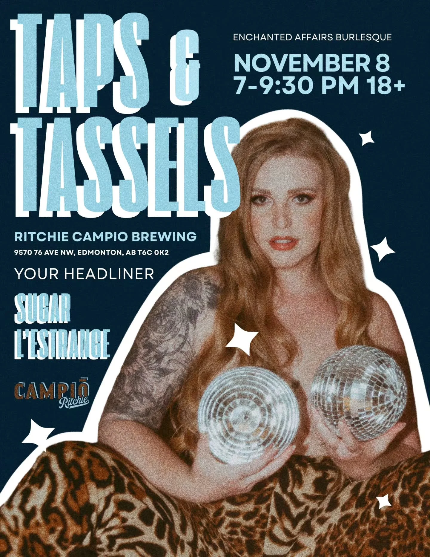Headliner Announcement!

From the ice-cold coasts of Canada to drop-splitting her way across the globe, this delicious dish is always bringing the cheese. Since diving into Burlesque in 2018, this performer has been nonstop, going on to perform most 
