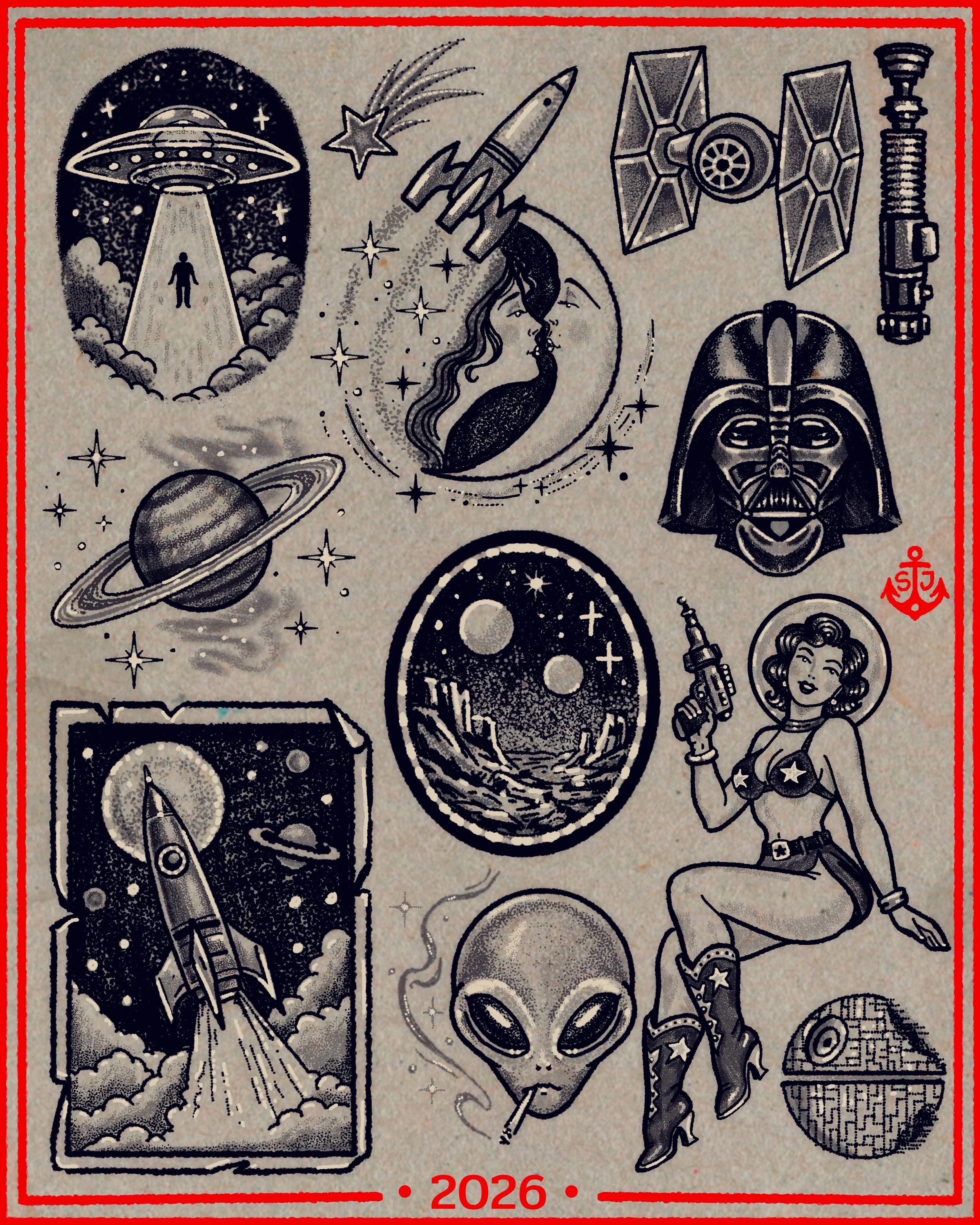 may the 4th be with you &mdash; all month ✨

✨ flash day 5/10
all designs available at a special rate ($150&ndash;400)
flexible sizing + placement

if you miss the flash day, you can still book any of these later at my regular rate.

some of these wi