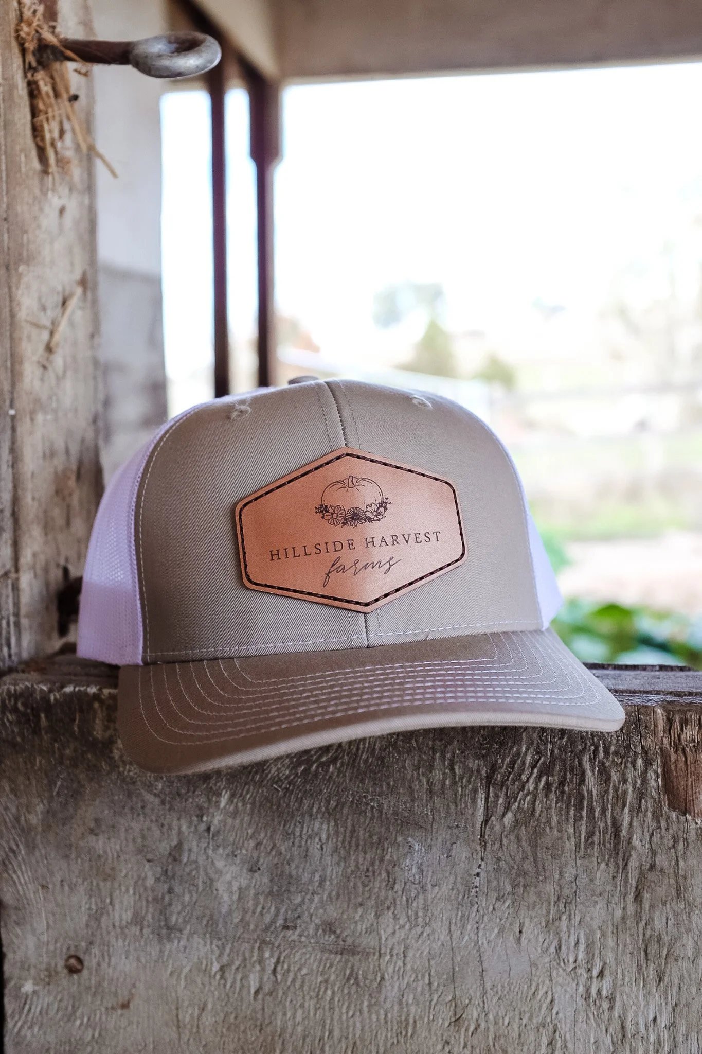 Leather Patch Trucker Hat