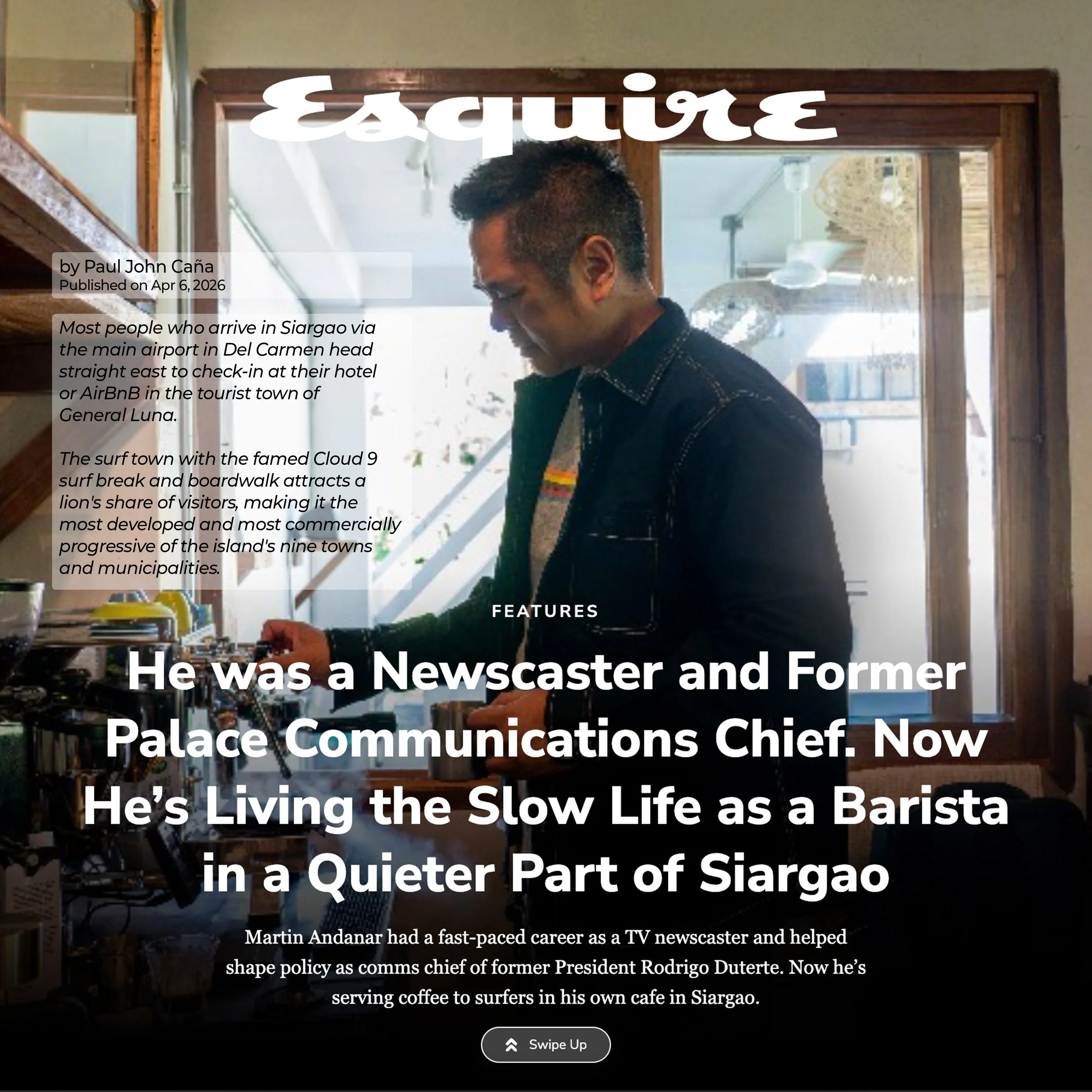 Ora Kafé Finds Its Rhythm in Siargao — Featured on Esquire Magazine