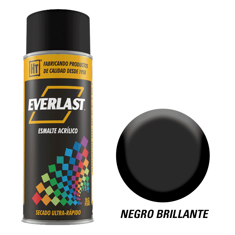PINTURA EN AEROSOL/NEGRO EVERLAST