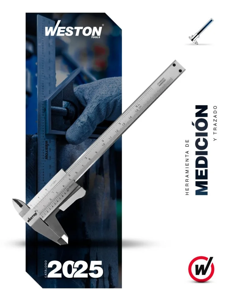 Catálogo de herramientas de medición y trazo Weston Tools para 2025.