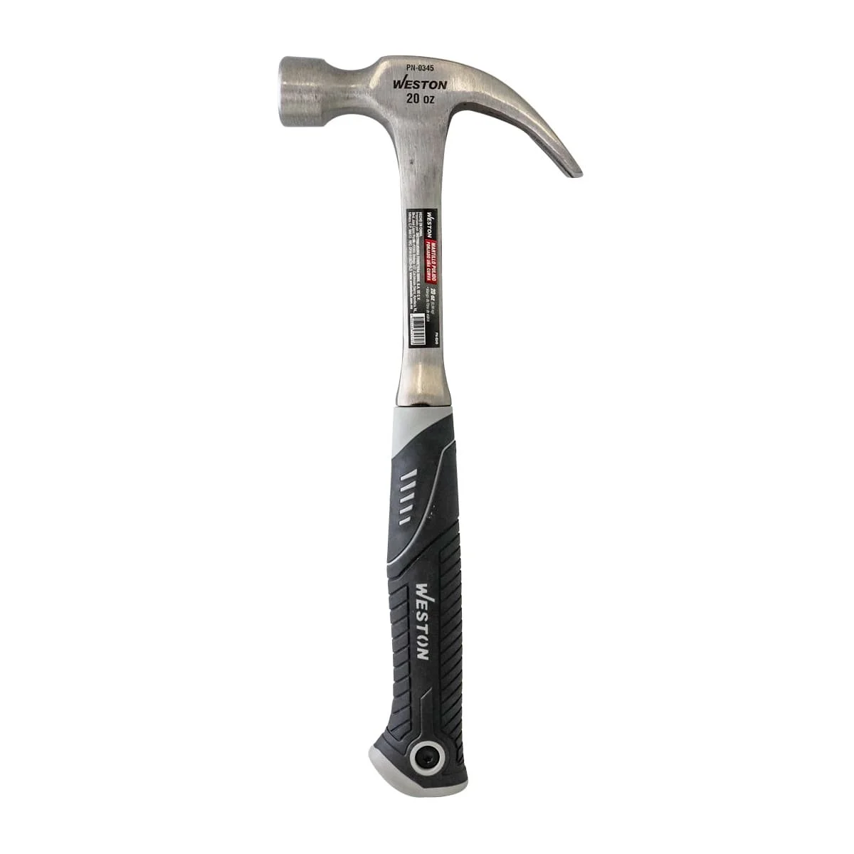 MARTILLO PULIDO FORJADO UÑA CURVA 20 OZ MANGO 13" DE FIBRA DE VIDRIO