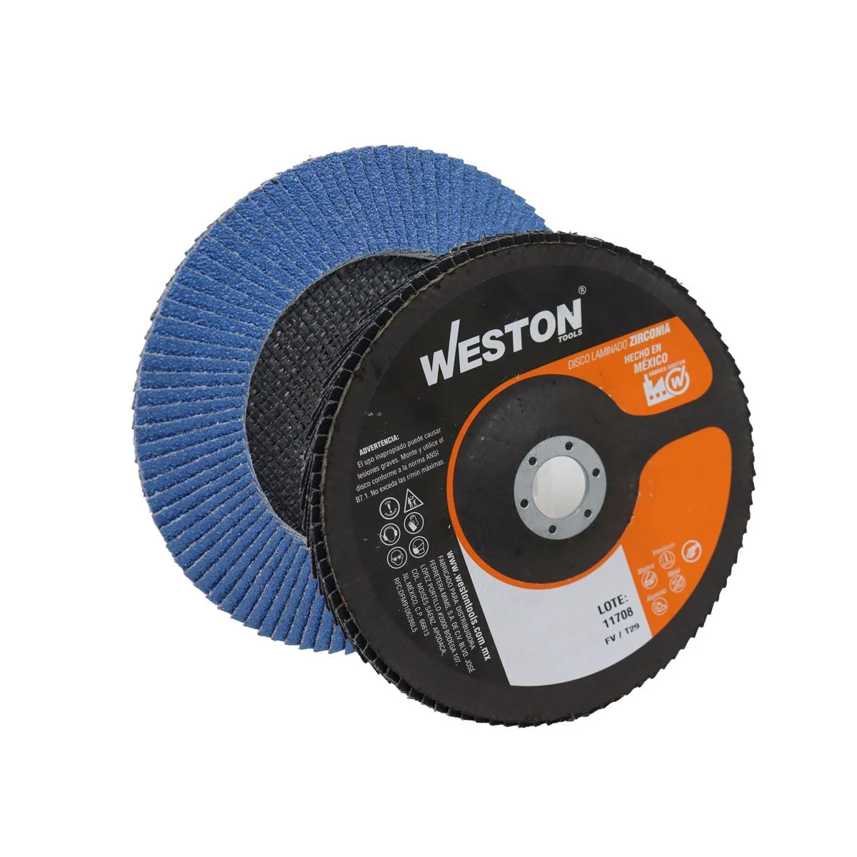 DISCO LAMINADO WESTON ZIRCONIA 7" X 7/8" G060
