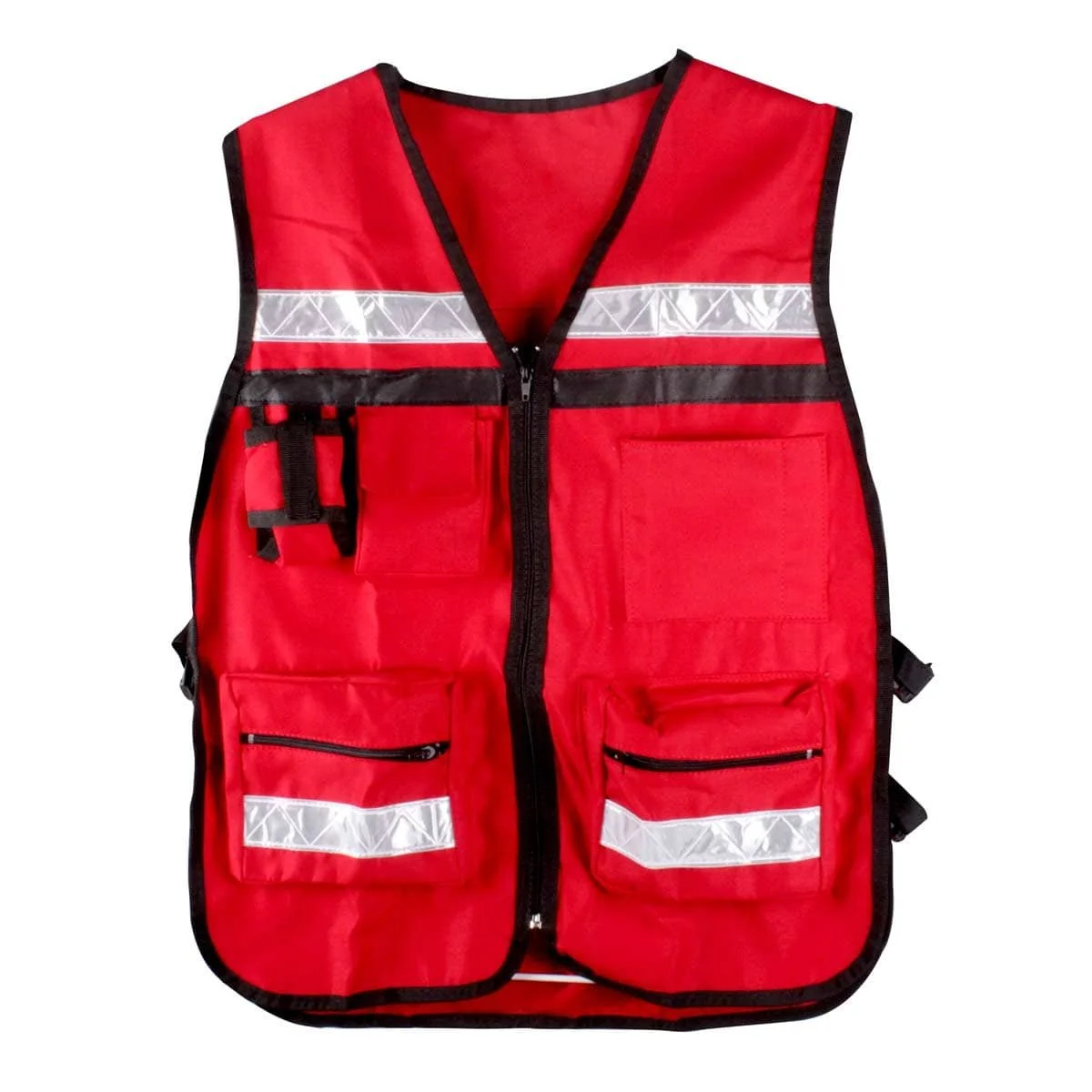 CHALECO TIPO SUPERVISOR ROJO UNITALLA