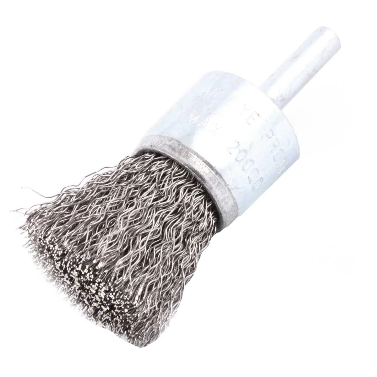 CEPILLO TIPO BROCHA ONDULADO 3/4" C/VASTAGO 1/4" A.CARBON .014"