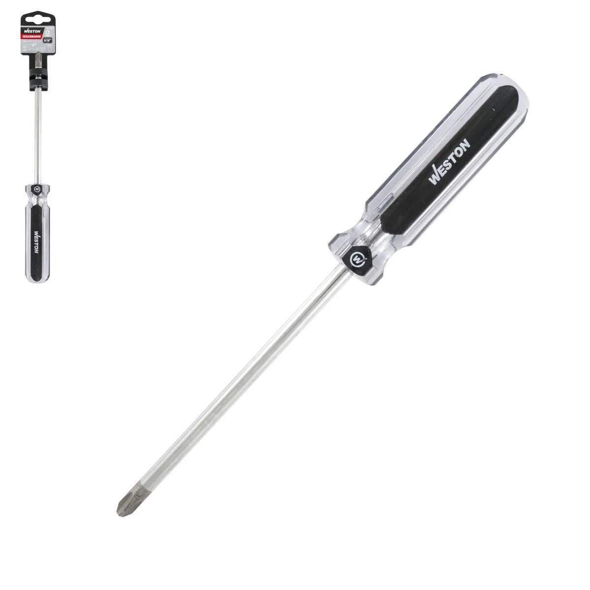 DESARMADOR PHILLIPS 5/16 X 6" MANGO PVC ASME-B107.600