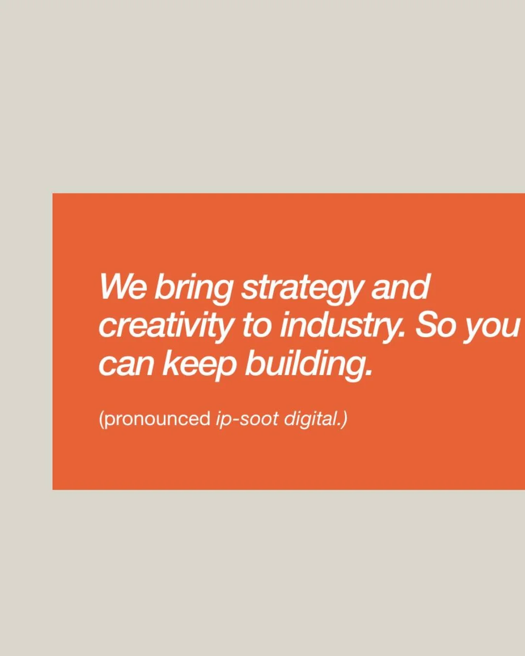 As creatives with real experience in the commercial and industrial world, we understand your pace, priorities, and pressures. Let us handle your marketing so you can stay focused on what you do best. Curious about how we can help? 
DM us to book a fr