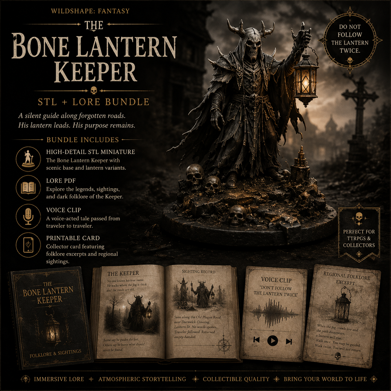 The Bone Lantern Keeper - Lore Bundle