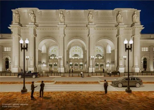 (Photo: Initial lighting proposal for Union Station)