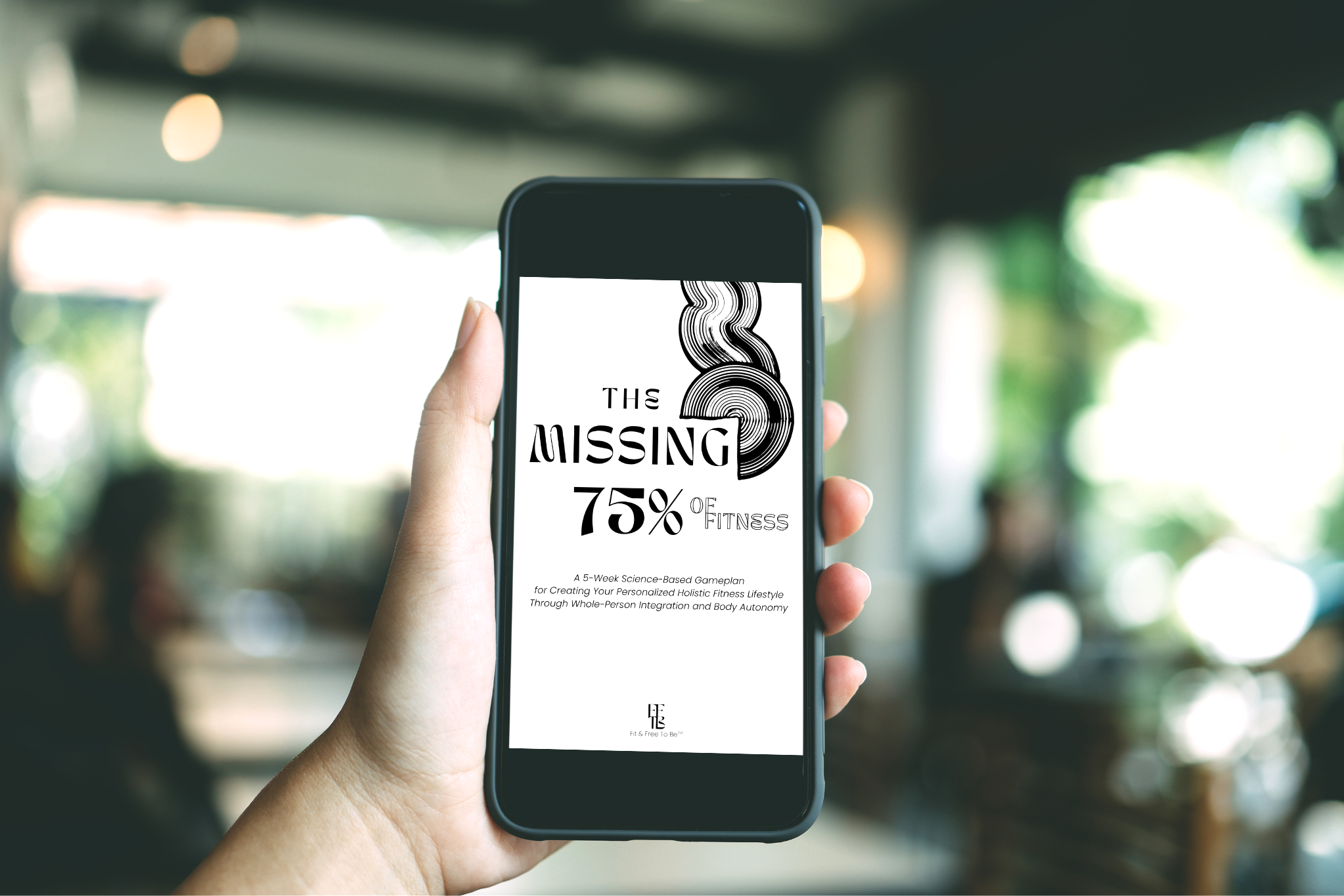 The Missing 75% of Fitness book cover phone