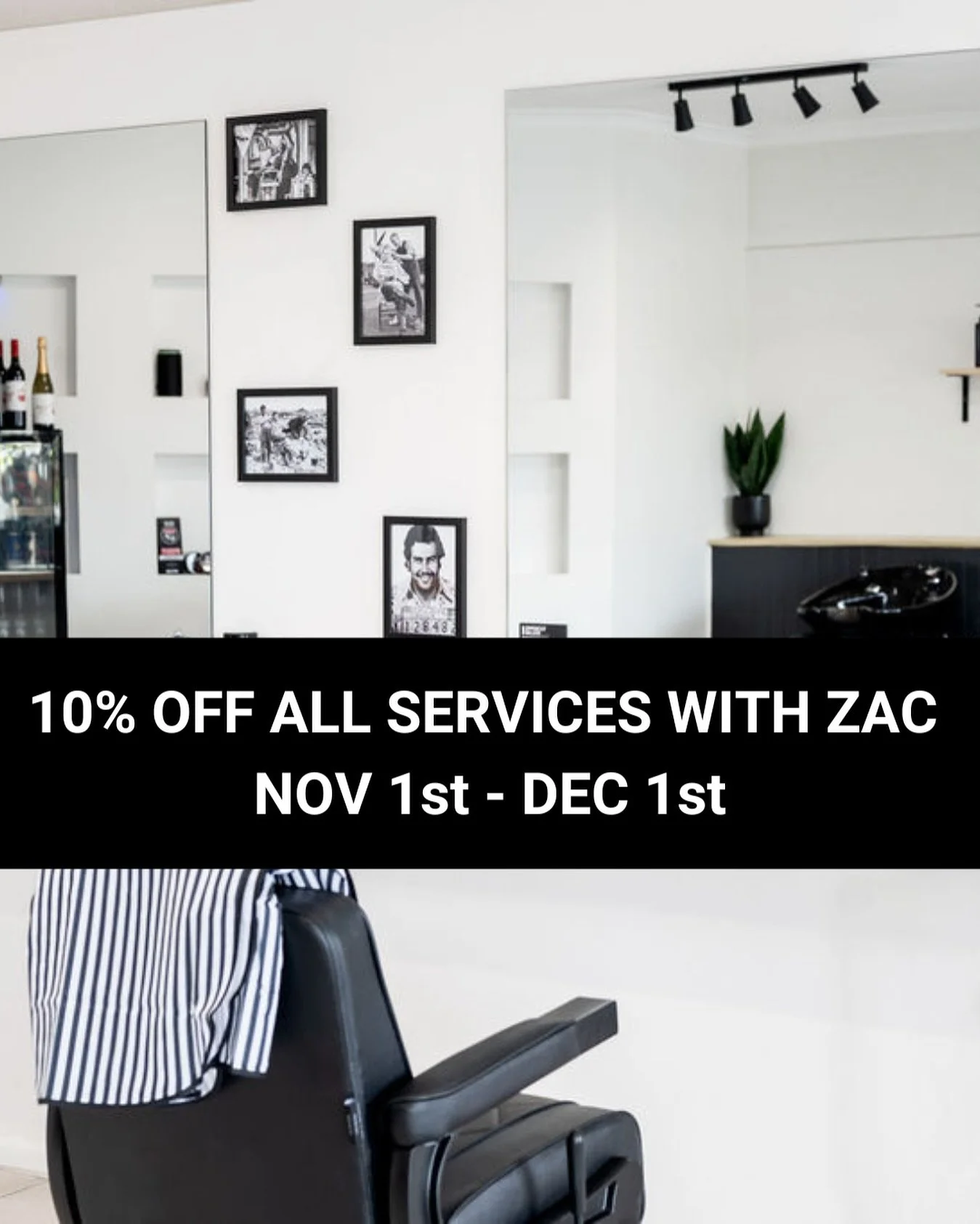 To celebrate Zac joining the team, we have an offer for you guys ! From the 1st of November - 1st of December ALL bookings with Zac are 10% off 👊
Bookings via - www.uncletonysbarbershop.com
#UncleTonysBallarat #UncleTonys #BallaratBarber #BarbersO