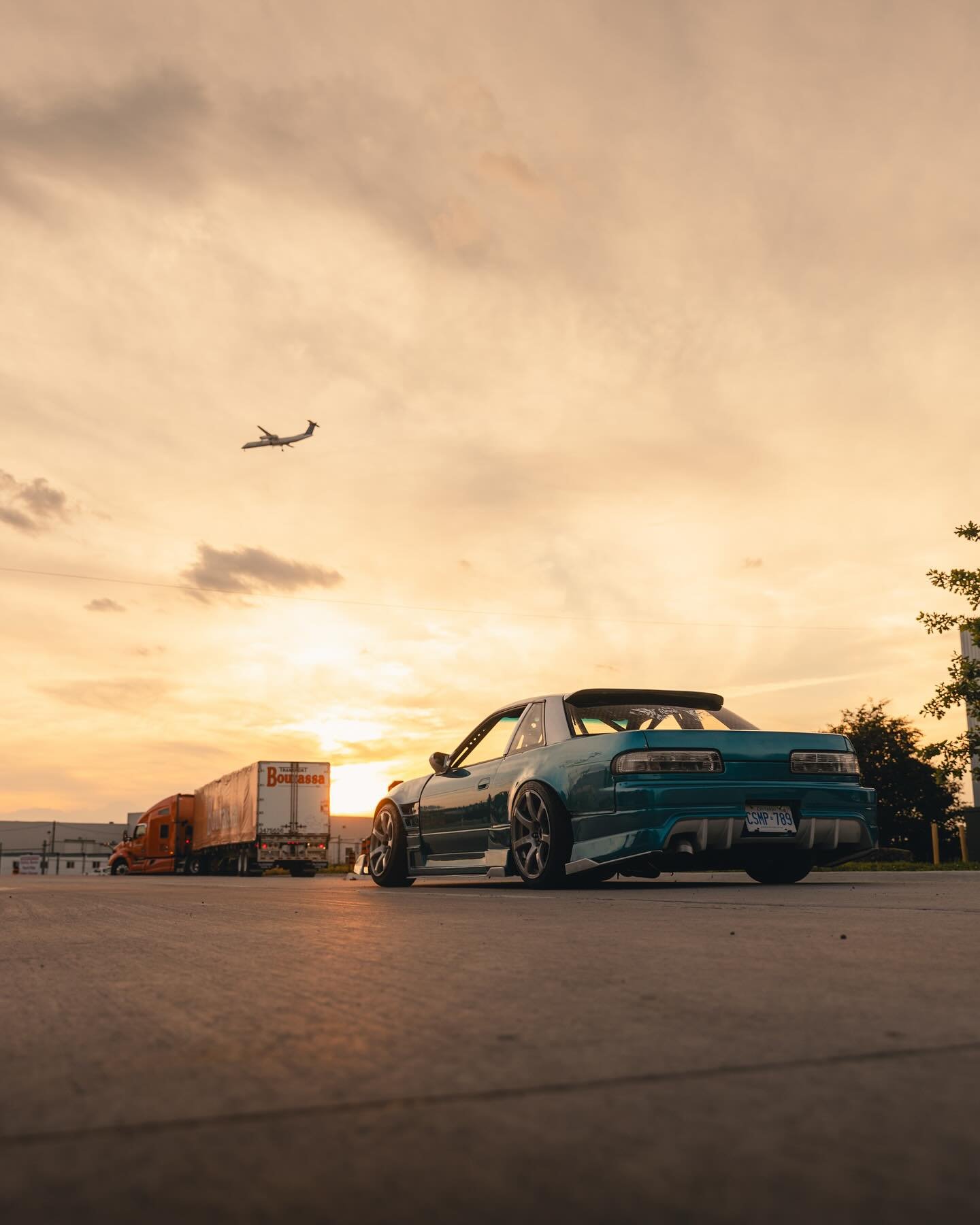 Plane spotting in a drift car? I don't see why not..
.
.
.
.
.
#nissan #nismo #driftcar #s13 #jdmcars #planespotting #becauseracecar