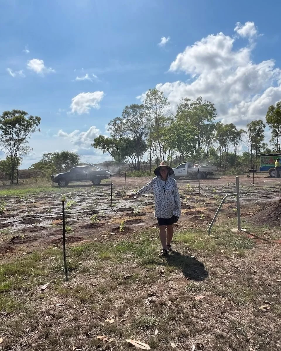 On Saturday morning, Councillor Edwin Lourdes Joseph and I joined the team from Landcare NT to help plant trees in Muirhead. Huge thanks to @landcarent_  for organising this great community event. It will bring more shade and amenity to our city, esp