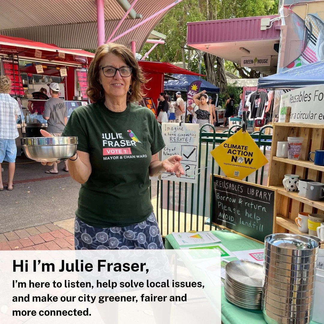 Shout out to Resusables Food Court &amp; @nick4lyonsward for bringing his reusables to Nightcliff Markets on Sundays. You will find Nick at the food court, with his truck, washing the reusables. 

We don't need to use single use plastics at the Night