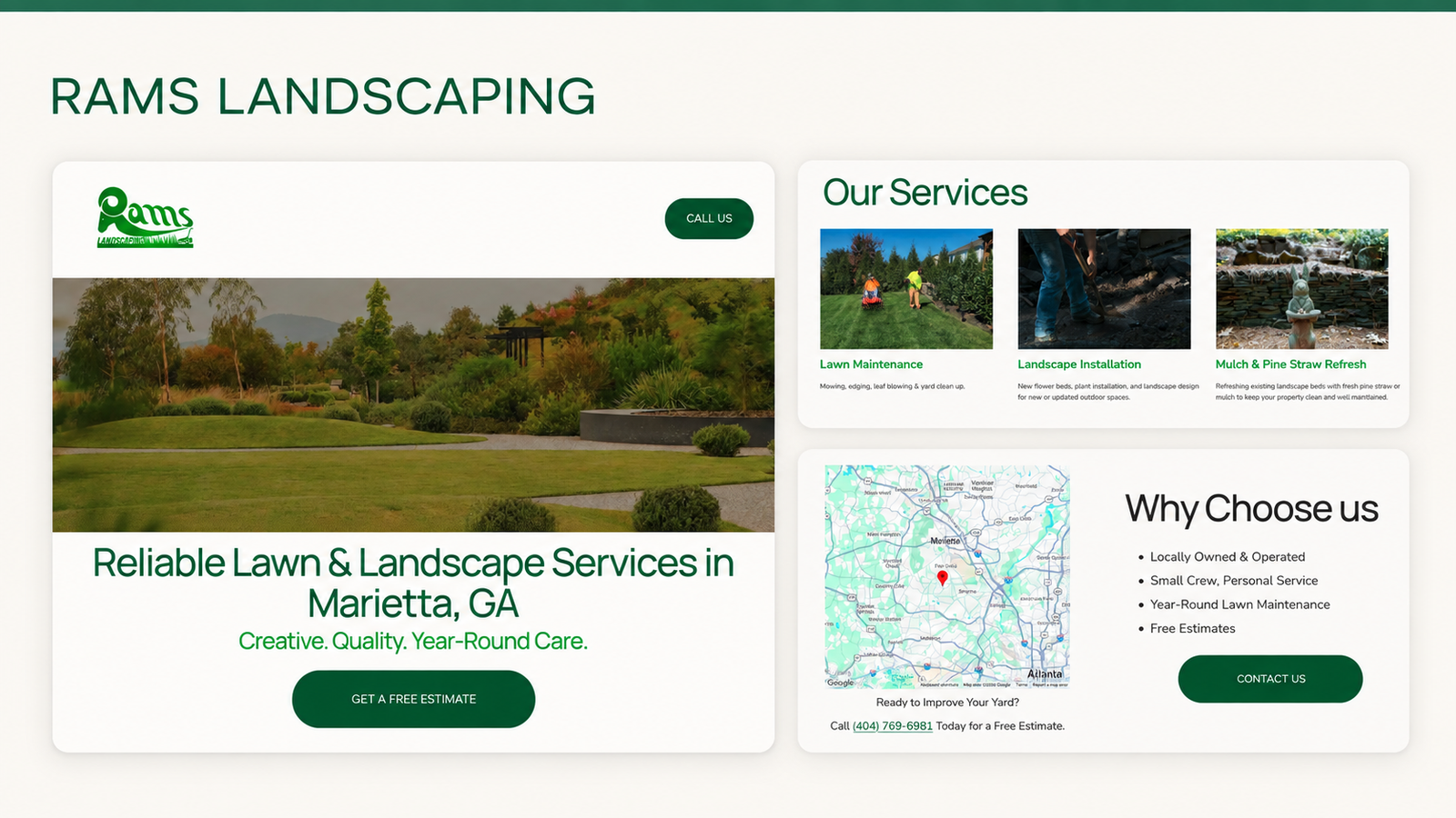 RAMS LANDSCAPING
Lawn & landscape services • Marietta, Georgia
