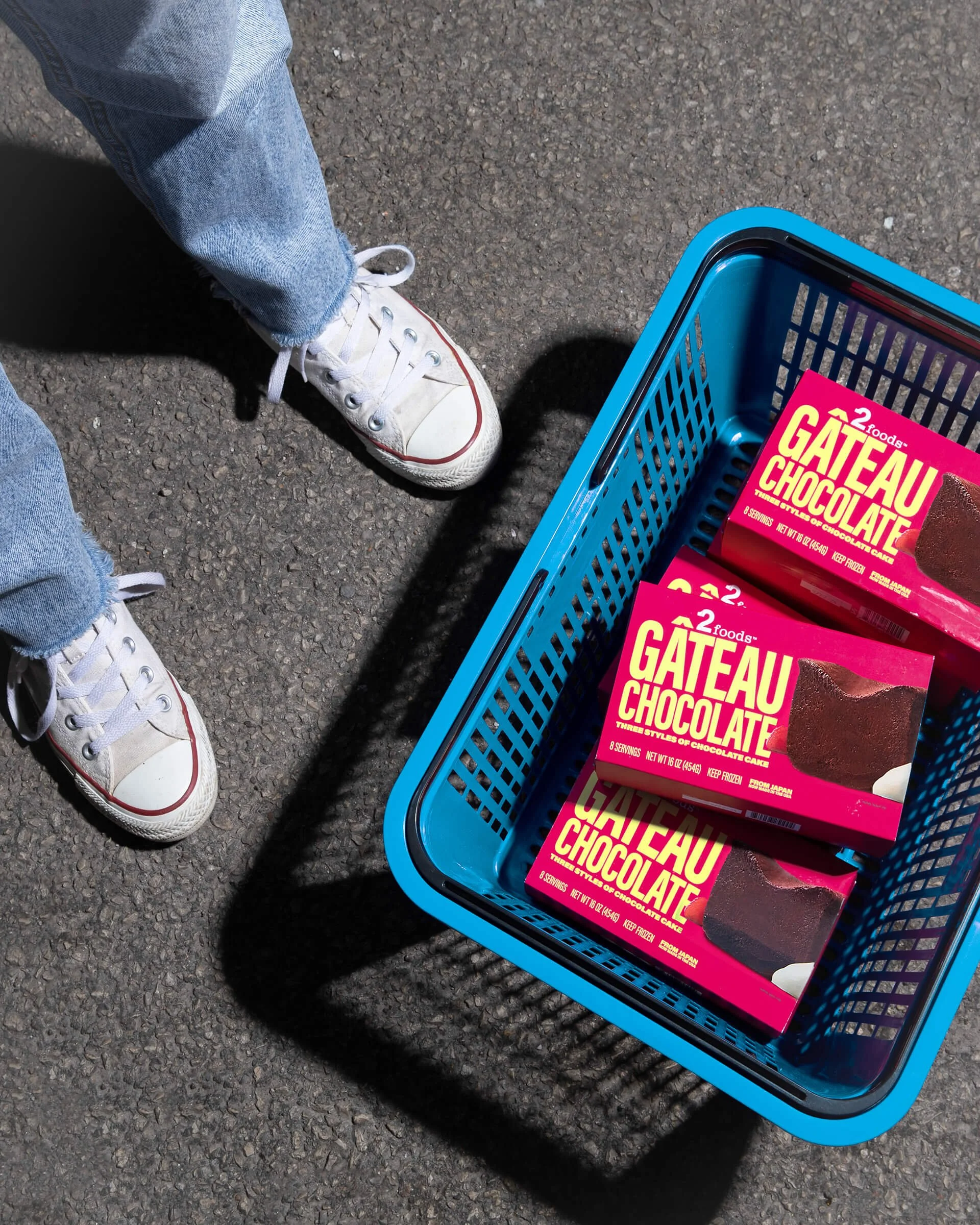 2foods Brand Development Packaging Design in a shopping basket