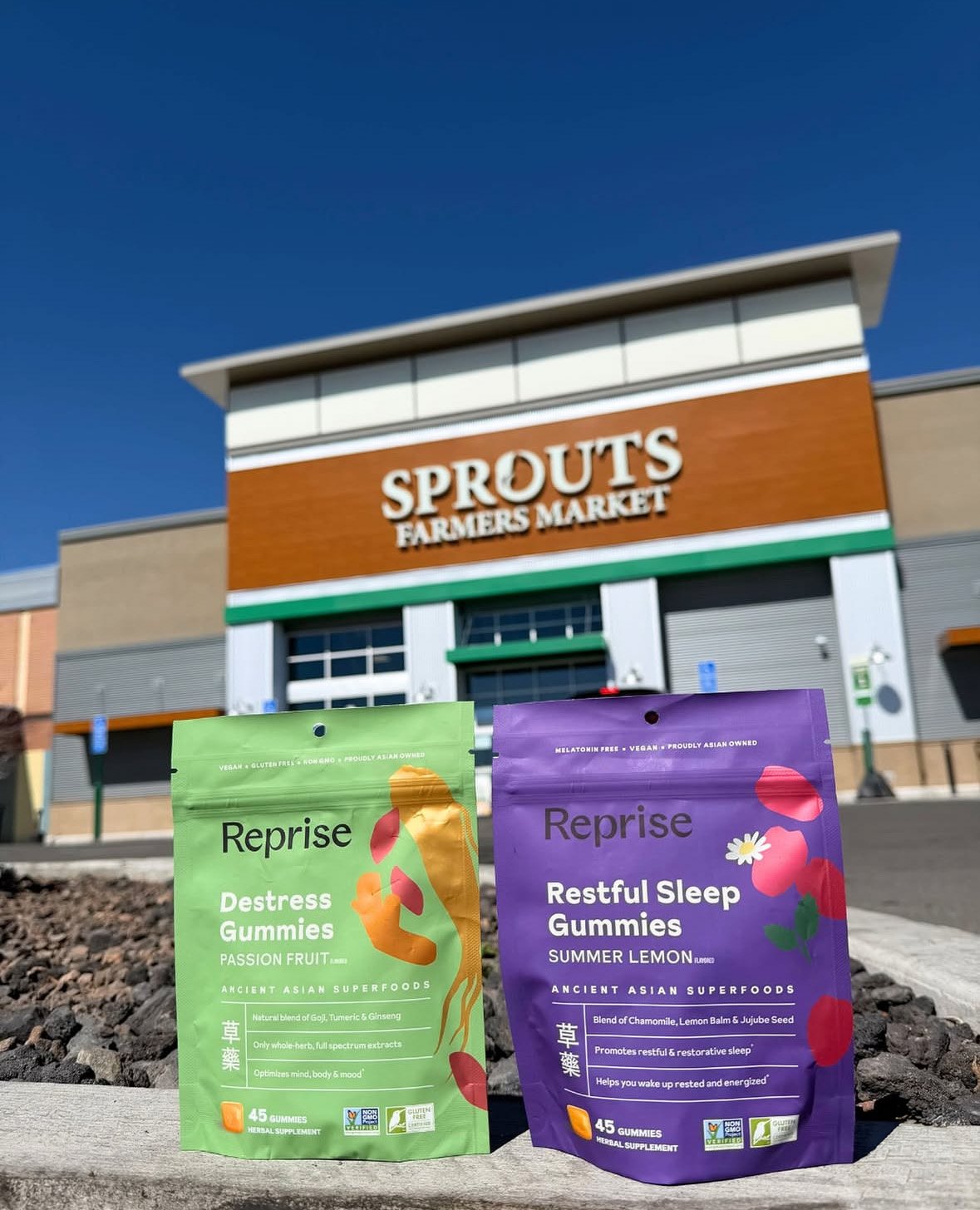 Auros Design Anna Ison Packaging Design Reprise Health Gummies in Retail Sprouts