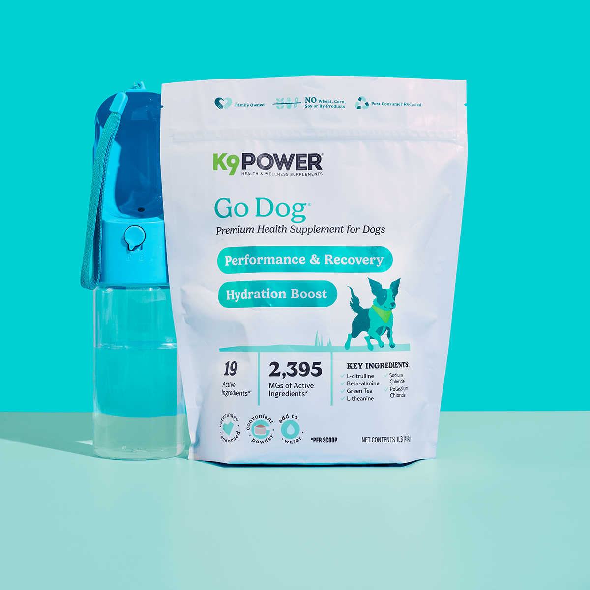 K9 Power Packaging Redesign Premium Health Supplement for Dogs Go Dog Auros Design