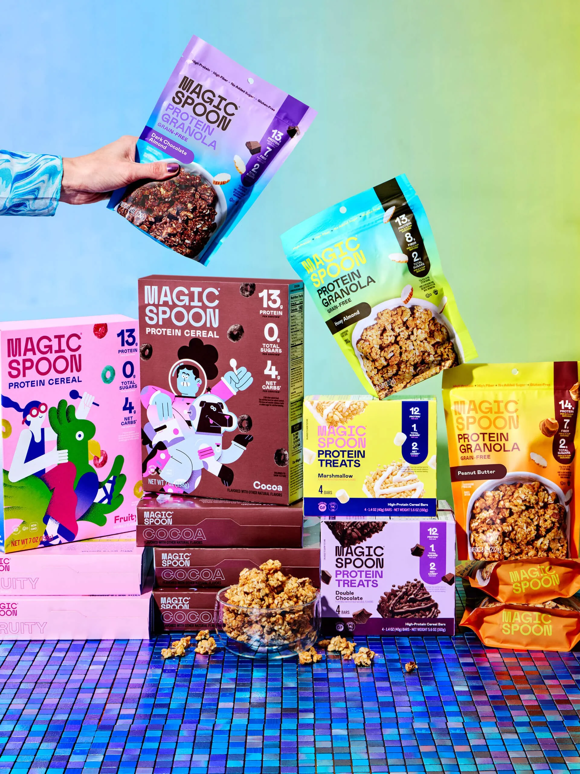 Magic Spoon Granola Packaging Design Anna Ison Auros Design Portfolio Architecture Color Strategy Family Lineup