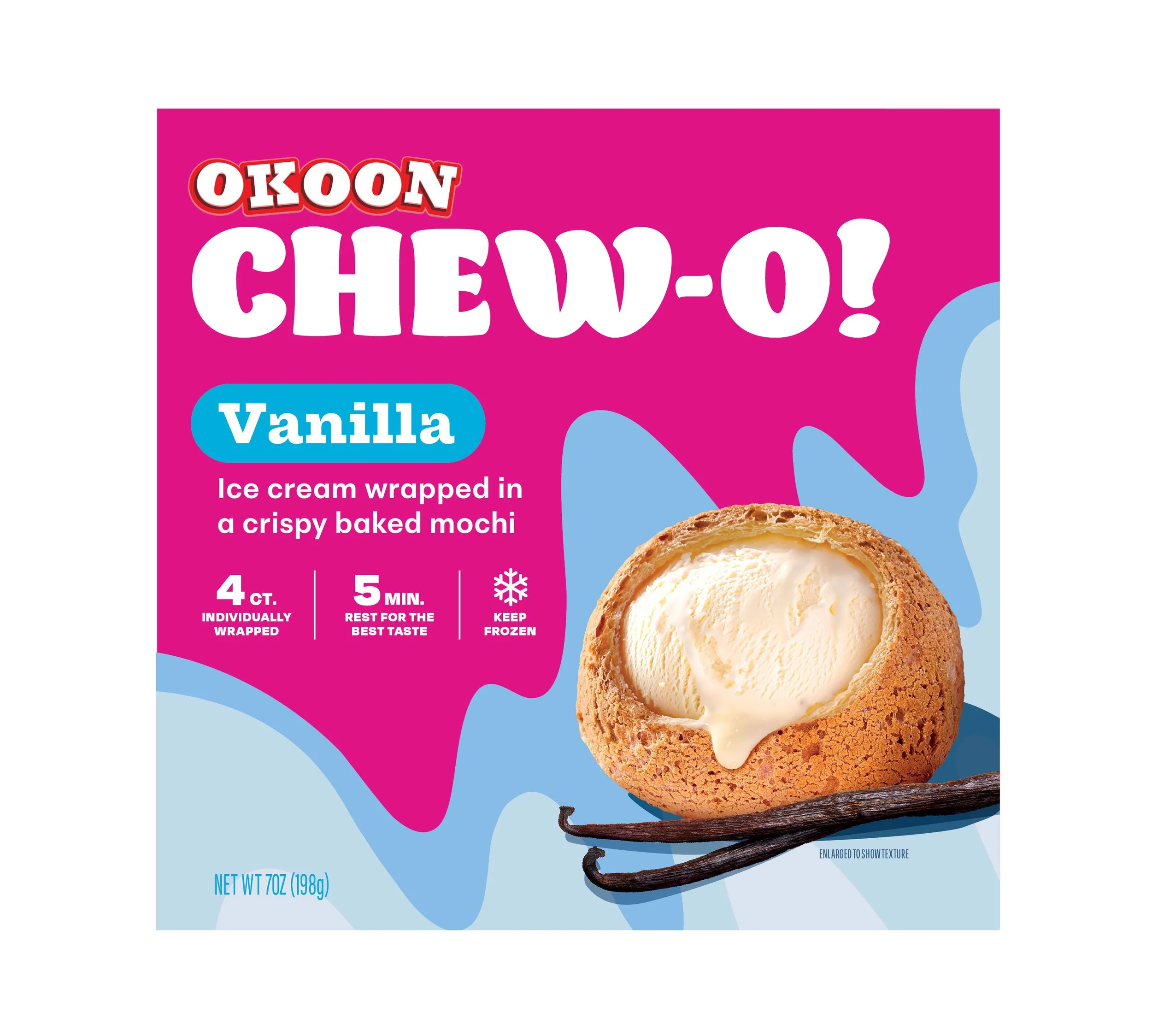 Ligao Okoon Chew-O! Vanilla Mochi Ice Cream Packaging Design Brand Identity Anna Ison Auros Design Explore 2