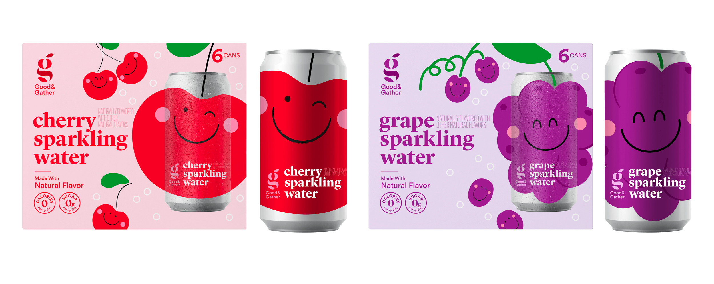 Good & Gather (Target) Sparkling Water Packaging Design System Private Label