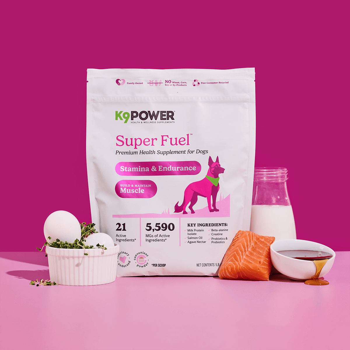 K9 Power Packaging Redesign Premium Health Supplement for Dogs Super Fuel Anna Ison Auros Design