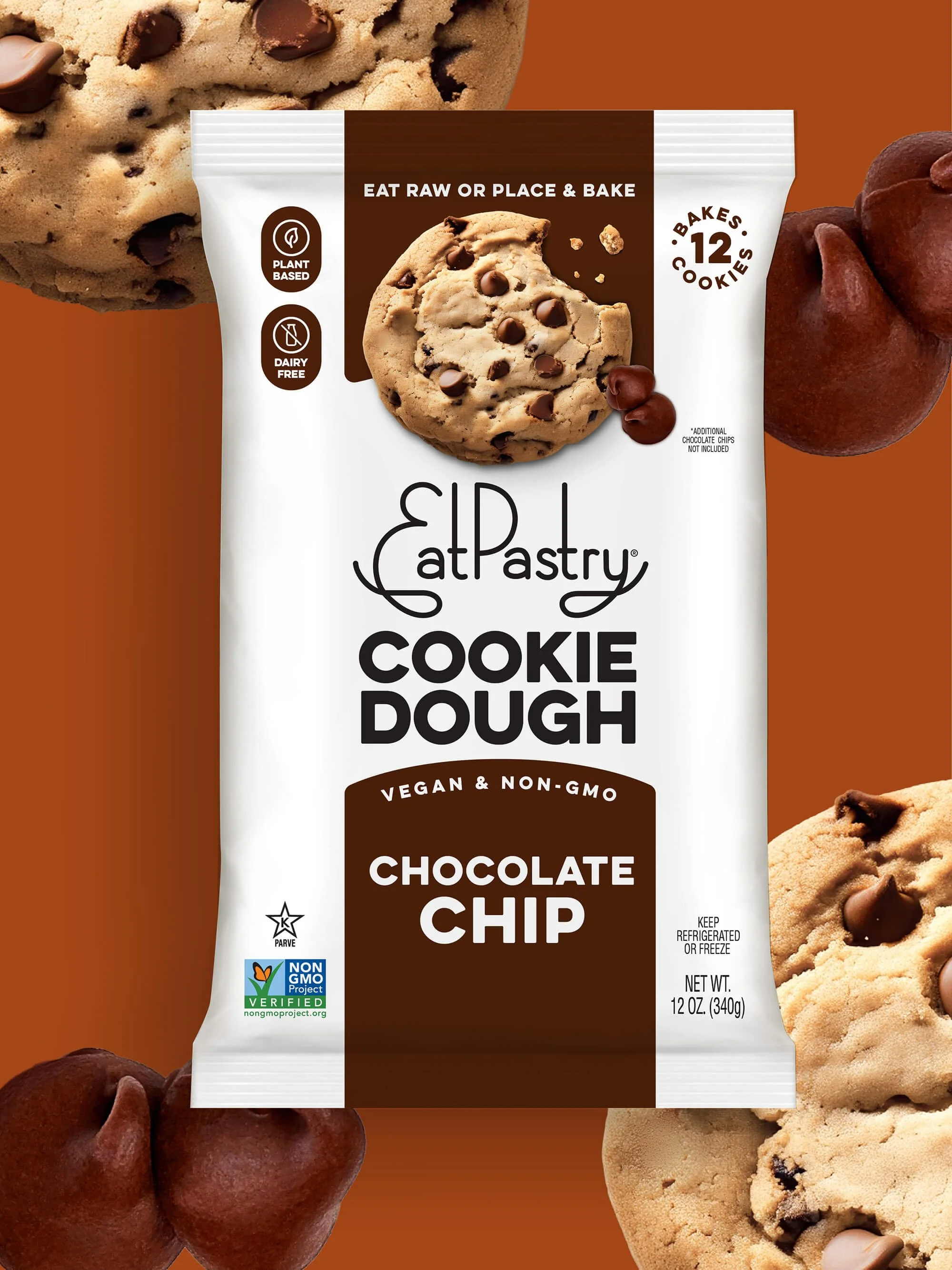 EatPastry Cookie Dough Chocolate Chip Packaging Design Anna Ison Auros Design