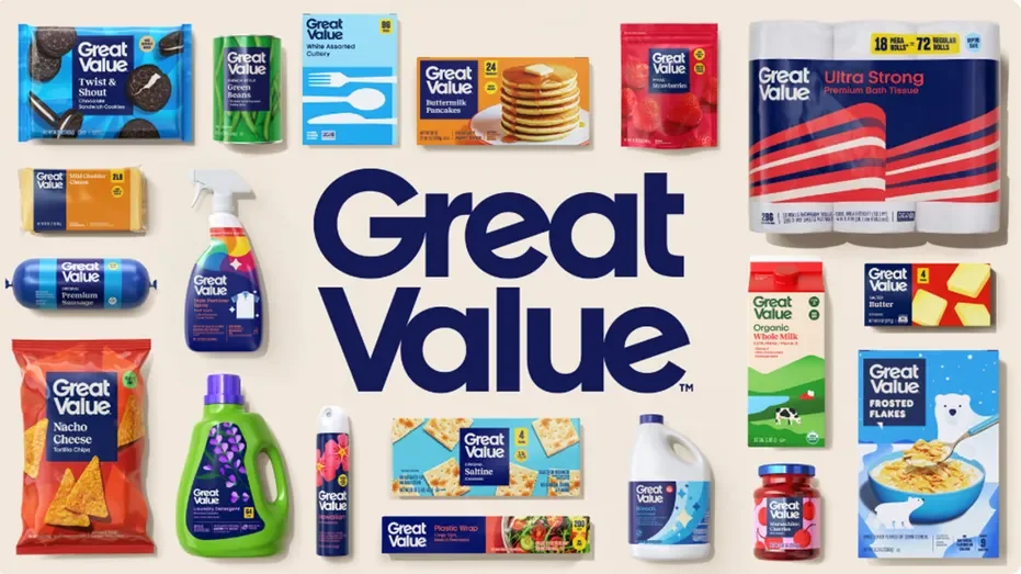 Walmart Great Value Packaging Refresh Redesign Portfolio Architeture Design
