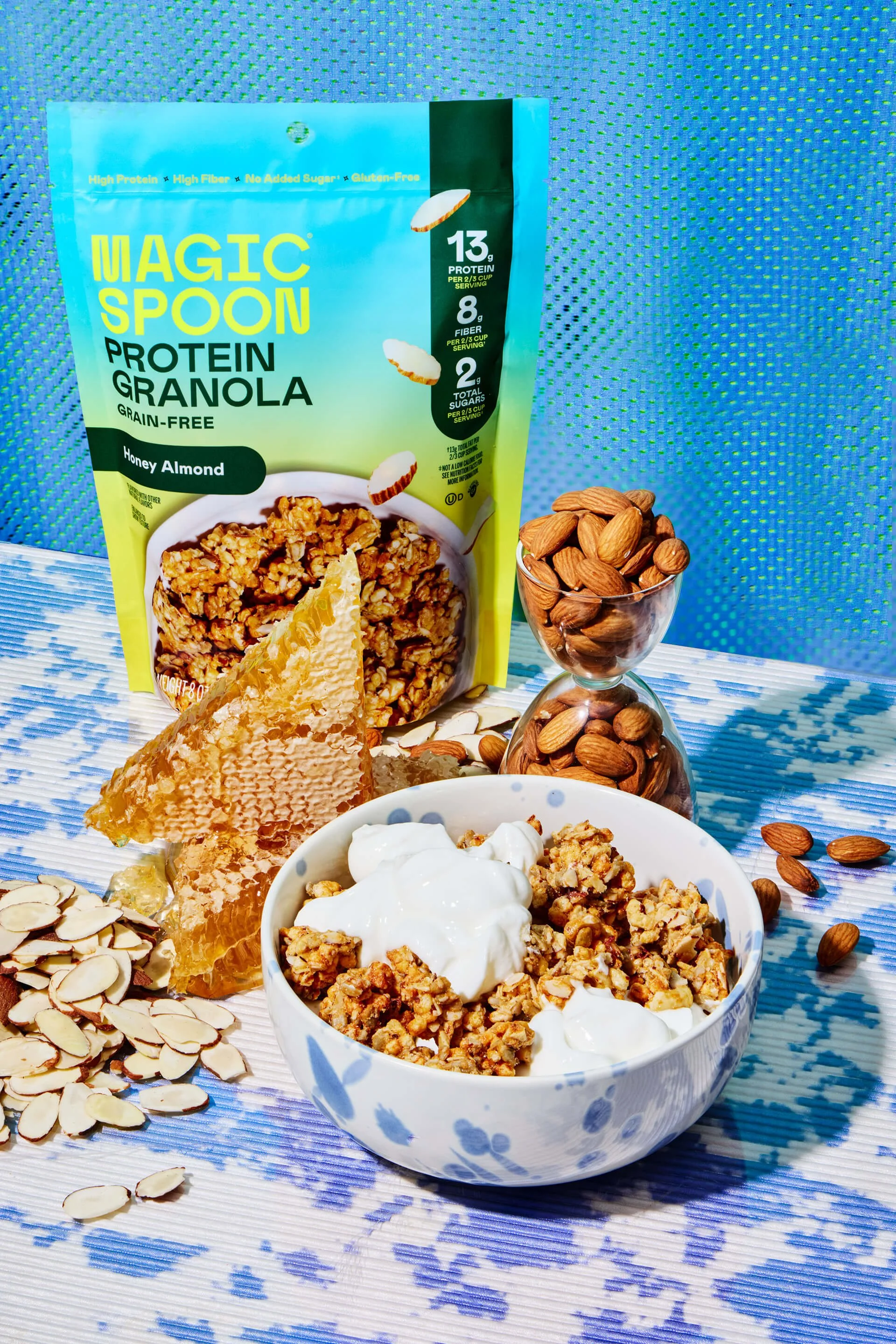 Magic Spoon Granola Packaging Design Product Line Honey Almond Anna Ison Auros Design