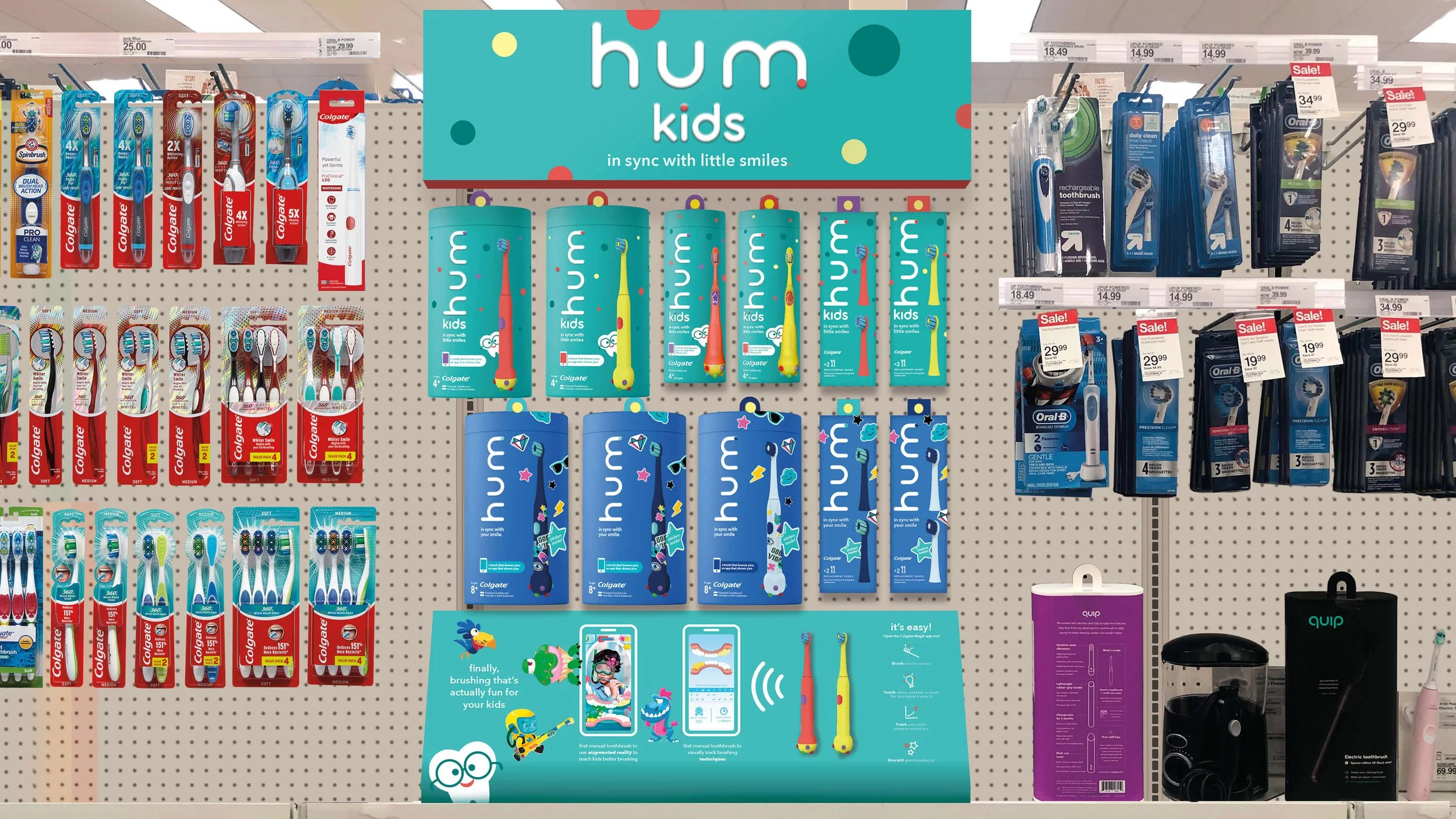 Hum by Colgate Kids In Store Visual POS Retail Anna Ison Auros Design
