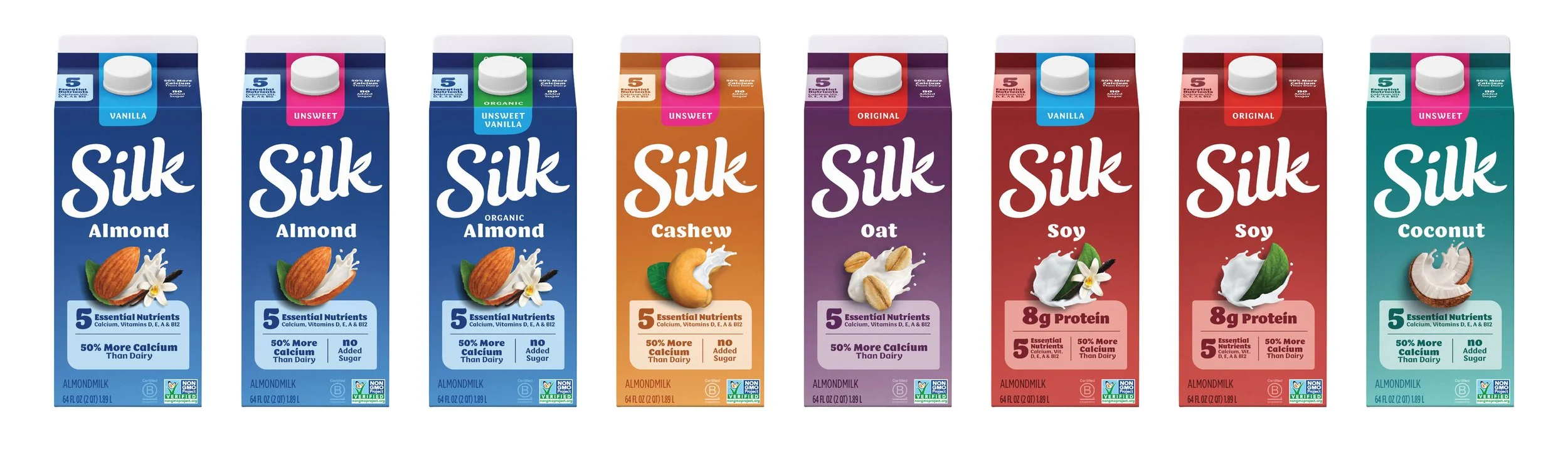 Silk Plant-Based Milk Packaging Refresh Portfolio Architecture