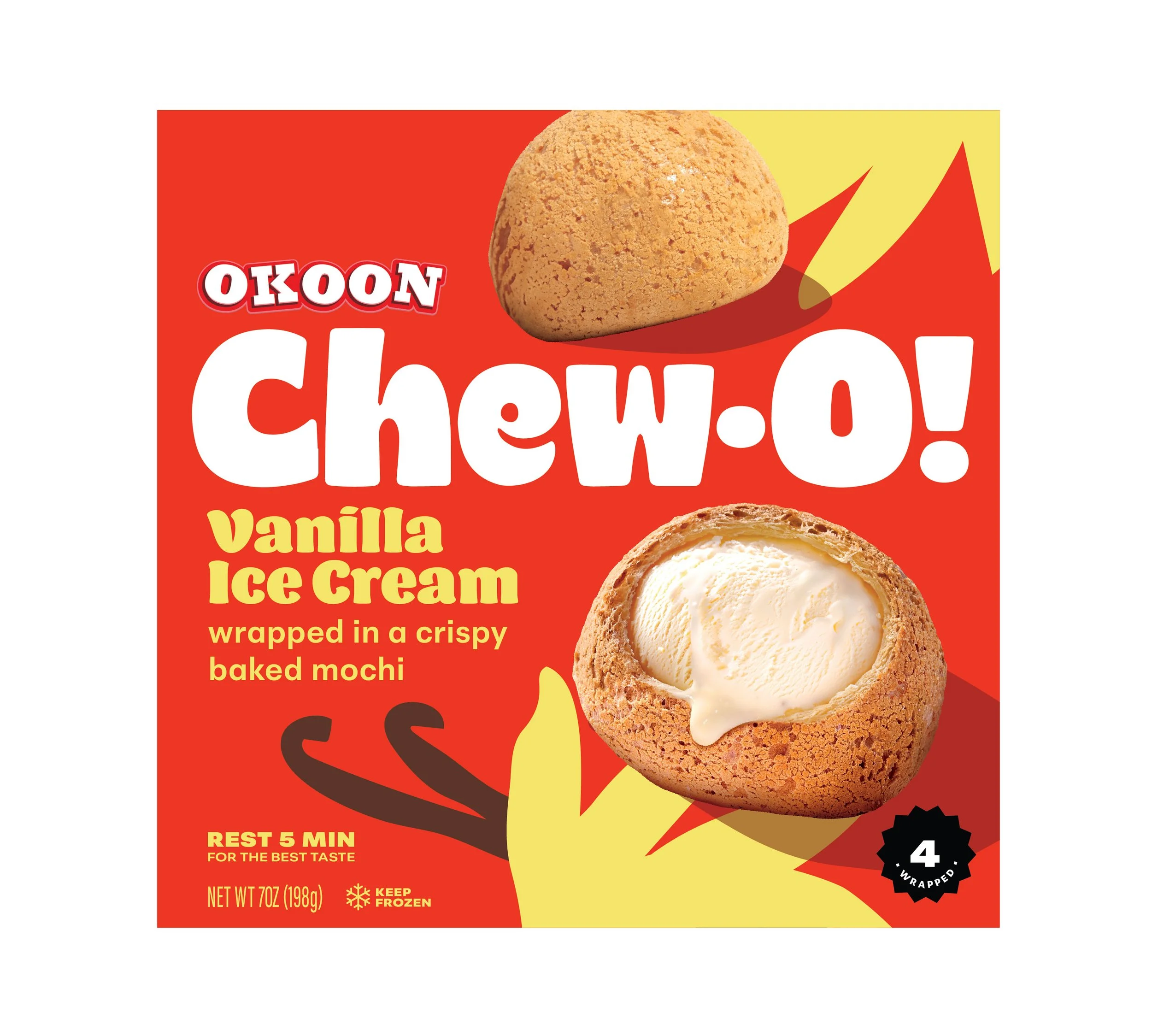 Ligao Okoon Chew-O! Vanilla Mochi Ice Cream Packaging Design Brand Identity Anna Ison Auros Design Explore