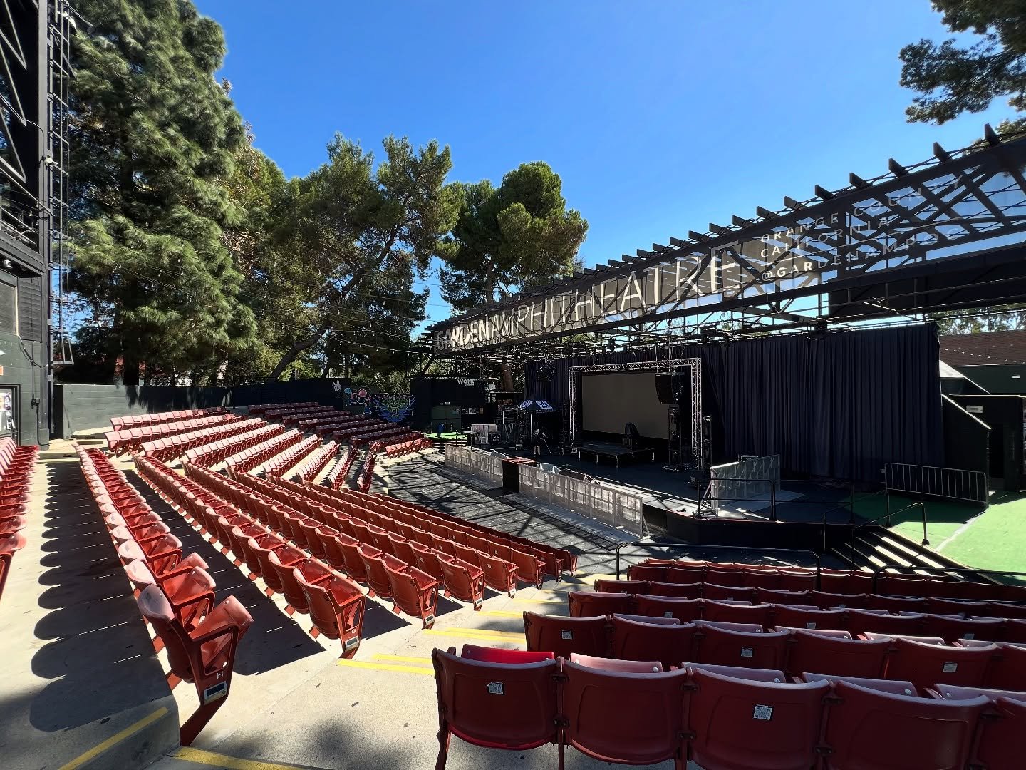 You can pick your seats, but only if you come early! With the line-up today, this place is going to fill up! @gardenampoc  #thecure #siousxieandthebanshees #nineinchnails #depechemode #bauhaus