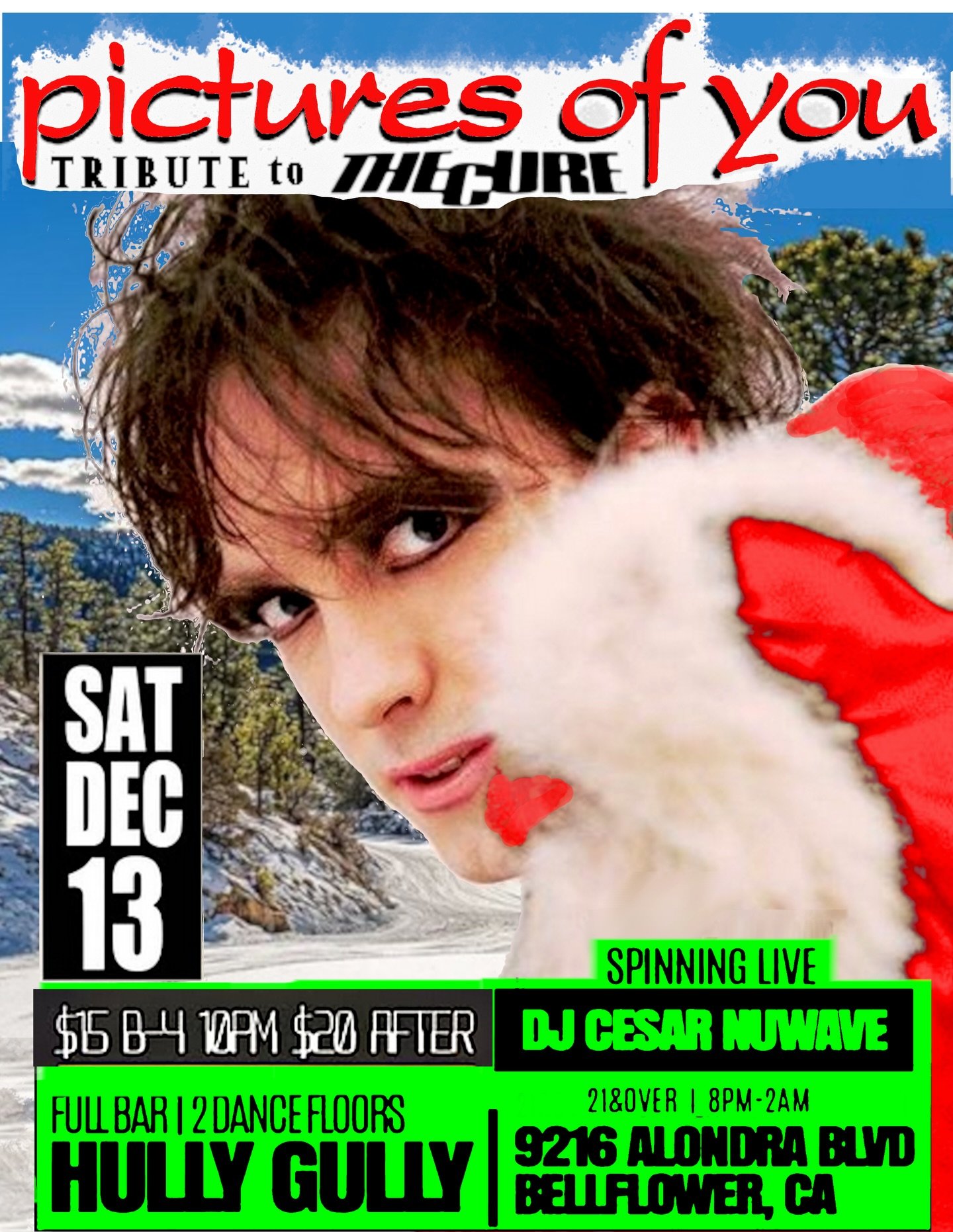 Early Christmas Party!! We will be rockin&rsquo; it on Saturday Dec 13th @hullygully_bellflower_ca playing lots of hits and deep cuts! Come party with us and show us your best dance moves to @thecure !! @djcesarnuwave will be spinning live! #livemusi