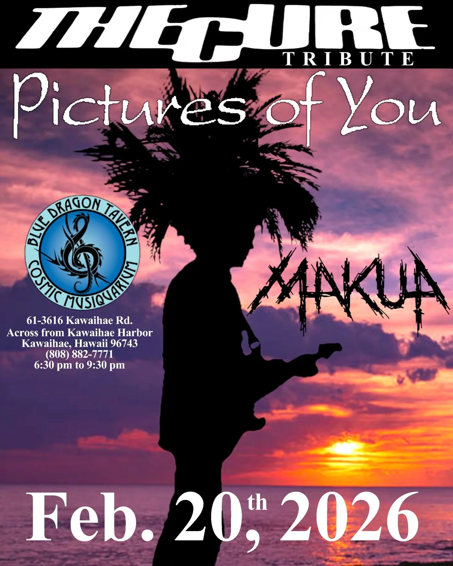 Hello! We will be doing a special show this coming Friday Feb 20th @bluedragontavern This is a rare occurrence for us, and we&rsquo;d love to see you all there! We will be playing a lot of music from @thecure as well as a variety of killer 80s new wa