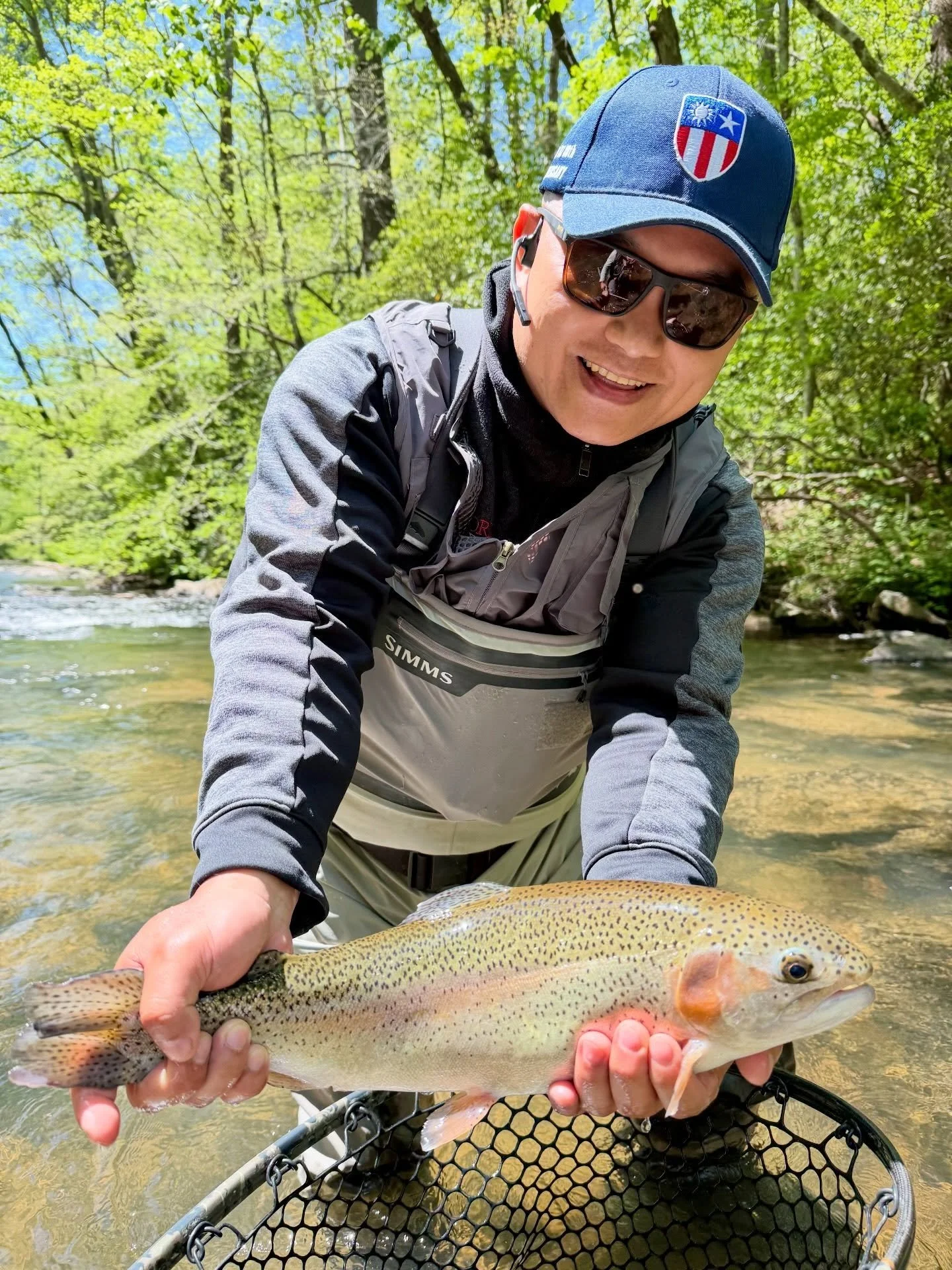 Michael went from never holding a fishing rod in his life to catching some respectable rainbow trout on the fly in just a morning! If you&rsquo;re ready to take your fist step into fly fishing give us a shout.
