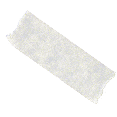 Close-up of a piece of adhesive tape or strip of cloth on a black background.