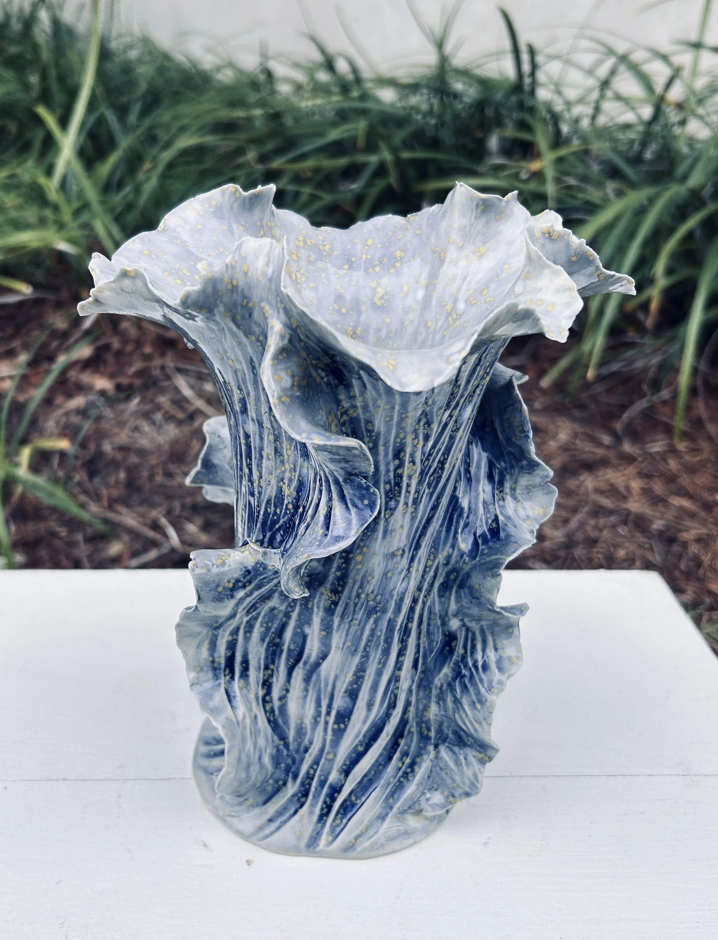 Carved Ceramic Vesse