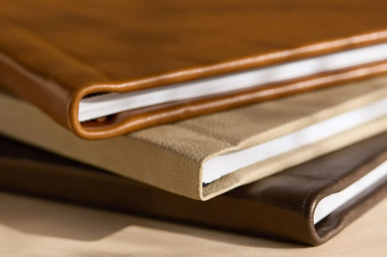 Stack of photo books