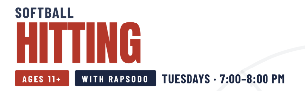 6-Week Softball Hitting: Rapsodo 7-8pm